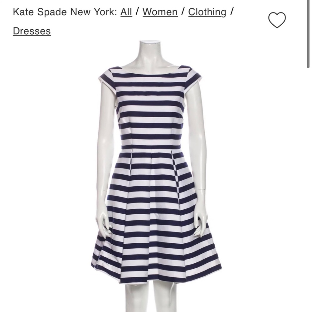 Kate Spade Navy and White Dress